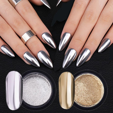 Mirror Nail Powder Glitter / 6 Colours - LightsBetter